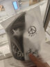 黑白拼色個(gè)性棒球帽夏鴨嘴帽男女鐵環(huán)飄帶子潮人ins嘻哈鴨舌帽子 涂鴉黑白側邊-黑帶 可調節 曬單實(shí)拍圖