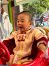 迪士尼（Disney）嬰兒中國風(fēng)連身衣一歲半寶寶連體衣嬰幼兒過年喜慶衣服周歲爬爬服 棗紅色 90cm 曬單實(shí)拍圖