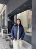 beanpole90%鵝絨 BEANPOLE濱波秋冬女士短款高蓬松輕量羽絨服 藏青色 M 165/88A 曬單實(shí)拍圖