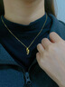 中國黃金（CHINA GOLD）黃金項鏈女足金雙魚共舞項鏈鎖骨鏈七夕情人節(jié)禮物送女友老婆 雙魚共舞項鏈約3.9g*品牌禮盒 曬單實拍圖