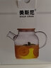 美斯尼 涼水壺玻璃冷水壺加厚玻璃茶壺茶具竹蓋過(guò)濾家用水壺 半磨砂大容量流水壺 曬單實(shí)拍圖
