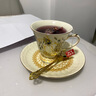 安言咖啡杯套裝法式浪漫下午茶杯宮廷風(fēng)復古陶瓷杯中古風(fēng)小眾禮物水杯 咖啡杯+碟子 1個(gè) 200ml 曬單實(shí)拍圖