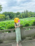 妙奕嘉法式碎花吊帶連衣裙女純欲裙子夏天新款顯瘦收腰長裙氣質(zhì)沙灘裙 胸前交叉荷葉邊吊帶連衣裙 L 【建議120斤以內(nèi)】 曬單實拍圖