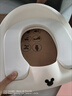 迪士尼（Disney）兒童馬桶樓梯式男小孩女寶寶專(zhuān)用架階梯踩腳蹬坐便器圈廁所輔助墊 【粉色】硬墊款 曬單實(shí)拍圖
