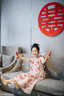 帛雷斯諾晨袍新娘新中式大碼掛脖新娘結(jié)婚婚禮花間晨袍拍照高級小眾連衣裙 圖片色 L 曬單實拍圖