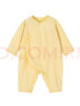 英氏（YEEHOO）婴儿连体衣新生儿童装和尚服四季爬服纯棉内衣 浅黄52CM 实拍图
