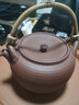 生泰號 紫砂壺純手工圍爐煮茶 藤把提梁陶泥養生煮茶壺燒水壺煮白茶普洱 紅泥藤把煮茶壺 曬單實(shí)拍圖