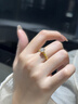 中鑫珠寶人生一克拉黃金鉆戒足金鑲嵌鋯石蕾絲公主戒指求婚結(jié)婚女戒 金重3.74克（14圈號） 曬單實拍圖