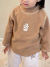 幼歌（YOUGE）嬰幼兒冬季新款加絨半高領(lǐng)打底衫保暖舒適親膚長(cháng)袖上衣 深咖色 90 cm 曬單實(shí)拍圖