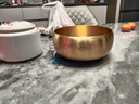 緣予純黃銅茶洗水盂禪意高檔輕奢特大號建水杯洗水配件茶渣缸筆洗家用 味一茶禪銅茶洗-大號-外直徑18cm 曬單實拍圖
