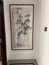 良木新中式竹報(bào)平安進(jìn)門入戶玄關(guān)裝飾畫走廊過道水墨國畫竹子掛畫手繪 A-竹報(bào)平安-雅致紅木框 80*160CM-高清微噴SA1 曬單實(shí)拍圖