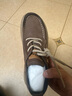 皓頓（HAUT TON）男鞋頭層磨砂牛皮休閑鞋新品復古低幫真皮板鞋男潮牌工裝鞋子男 褐色 42 (適合運動(dòng)鞋43碼) 曬單實(shí)拍圖