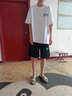Foss Phil 純棉短袖T恤男士秋季新款美式圓領(lǐng)街頭嘻哈港風(fēng)半袖體恤衫 021白色 XL(推薦140斤-160斤) 曬單實(shí)拍圖