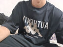 Kappa新款運動T恤美式休閑印花夏索羅娜T恤K0DX2TD92D 黑色-990 XL 曬單實拍圖
