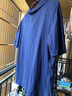 皮爾卡丹（pierre cardin）中年純色媽媽翻領夏天女士t恤短袖有領大碼休閑運動寬松t恤女上衣 寶藍 2XL 建議115-125斤 曬單實拍圖