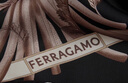 菲拉格慕（Ferragamo）女士黑色桑蠶絲圍巾 0771389 禮物 送女友 曬單實拍圖