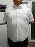 狄帝鯊（DIDISHA）大碼白襯衫男士胖子肥佬短袖襯衣商務(wù)休閑加肥加大寬松特大號上衣 白色 3XL 【140-150斤】 曬單實(shí)拍圖