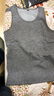 簡(jiǎn)束保暖背心男加絨加厚修身棉背心秋冬緊身打底衫男士保暖背心 窄肩深灰色 2XL (75-85kg) 曬單實(shí)拍圖