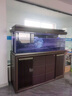 森森（SUNSUN）至臻新中式龍魚(yú)缸客廳大型超白玻璃底過(guò)濾水族箱包安裝 大型超白龍魚(yú)缸1.5米長(cháng)63.8cm寬(兩色可選) 曬單實(shí)拍圖