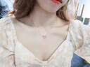 LEROGENI項(xiàng)鏈女士莫比烏斯雙環(huán)吊墜玫瑰金鎖骨鏈七夕情人節(jié)生日禮 莫比烏斯鉆石項(xiàng)鏈 品牌禮盒 曬單實(shí)拍圖