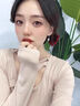 禾匠輕奢999足銀心中有你耳環(huán)女士長款耳墜情人節(jié)生日禮物送女友老婆 心中有你白鋯耳釘【鑒定證書】 曬單實拍圖