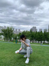 親子裝一家三口四口夏季母子母女裝全家2024新款潮運(yùn)動(dòng)服套裝 花灰 上衣+褲子 童裝100cm 26-29斤 曬單實(shí)拍圖