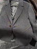 皮爾卡丹（pierre cardin）羊毛呢大衣男西裝領(lǐng)雙面尼加厚風(fēng)衣秋冬季中長款男裝羊絨呢子外套 N2307卡其色 L 曬單實(shí)拍圖