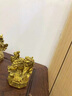 純黃銅四方神獸擺件銅青龍白虎朱雀玄武銅四神獸一套家居工藝禮品 青龍【東方】 中號 曬單實(shí)拍圖