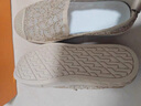 回力君老北京布鞋女2025新款春夏透氣網(wǎng)面漁夫鞋一腳蹬網(wǎng)鞋軟底孕婦鞋子 卡其（偏小一碼） 38 曬單實(shí)拍圖