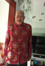 裳伊居唐裝中老年父母裝男爸爸裝老人生日祝壽結婚宴會(huì )裝爺爺奶奶情侶裝 壽字-酒紅色(上衣) 2XL 女 【建議120-140斤】 曬單實(shí)拍圖