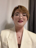 MO&Co.春秋含精紡戧駁領(lǐng)墊肩寬肩西裝外套摩安珂 杏黃色 M 165 曬單實(shí)拍圖