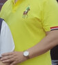 皮爾卡丹純棉短袖polo衫男速干半袖t恤男裝加肥加大綠色翻領(lǐng)保羅大碼上衣T 黃色 195/4XL 【190-205斤 曬單實(shí)拍圖