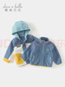 戴維貝拉（DAVE＆BELLA）女童外衣戶(hù)外休閑風(fēng)兒童外套兩件套春季新款男寶寶衣服小童上衣 濃藍綠【現貨】 100 cm（建議身高90-100cm） 曬單實(shí)拍圖