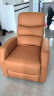 顾家家居（KUKA）现代简约小户型科技布单人沙发布艺功能单椅太空舱沙发A025 活力橙单人位手动 实拍图