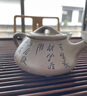 洛湘宜興紫砂壺名家陶順清純手工刻繪原礦蟹殼青紫砂茶壺景舟石瓢收藏 石瓢壺 300cc 曬單實拍圖