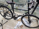 DARKROCK 黑巖700c旅行車(chē)長(zhǎng)途專業(yè)騎行單盤(pán)鋼架自行車(chē)通勤蝴蝶把燕把可選 10速 黑灰色 整車(chē) 700C 曬單實(shí)拍圖