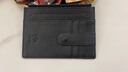哥比亞保羅卡包真皮男士超薄卡夾名片夾銀行卡套多功能迷你小卡片包零錢(qián)包女 黑色 5卡位 曬單實(shí)拍圖
