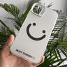 上官游 適用蘋(píng)果X手機殼xsmax新款歐美笑臉簡(jiǎn)約風(fēng)彩銀iphonexr全包防摔鏡頭軟邊硬殼創(chuàng  )意網(wǎng)紅潮牌男女款 月光銀-簡(jiǎn)約風(fēng)笑臉黑 蘋(píng)果X 曬單實(shí)拍圖