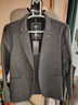 恒源祥秋冬大碼男士羊毛呢西裝寬松胖子加肥加大雙面呢休閑西服加厚外套 深灰色 5XL/200 曬單實(shí)拍圖