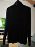 兆君秋冬半高領(lǐng)羊毛衫女純色百搭毛衣套頭打底針織衫 黑色 L 曬單實(shí)拍圖