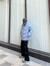 NEW OR MODE美式灰色星星加絨休閑衛(wèi)褲男士秋冬厚款潮牌高街大碼直筒運(yùn)動(dòng)褲子 淺灰色加絨 XL 曬單實(shí)拍圖