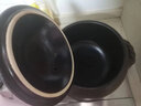 蒙德康日本進(jìn)口砂鍋煲湯沙鍋煲仔飯家用老式土鍋燉鍋陶瓷煲小號(hào)燃?xì)?7合黒釉（適合3-5人） 4L 曬單實(shí)拍圖