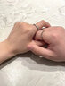 中國黃金（CHINA GOLD）足銀莫比烏斯環(huán)情侶戒指男女情定終身情侶對戒告白新年生日禮物 情定終生情侶對戒【玫瑰禮盒】 開(kāi)口可調節 曬單實(shí)拍圖
