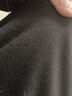 真維斯（JEANSWEST）德絨打底衫女裝秋冬季長袖t恤上衣服加絨保暖加厚內(nèi)搭半高領(lǐng)秋衣 黑色 小一捧花束_K_左領(lǐng)角 L 曬單實(shí)拍圖