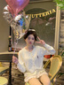 莜仙格杏色針織衫上衣女早秋新款小個子外搭小外套薄款刺繡毛衣長袖開衫 杏色 M 建議90-100斤 曬單實(shí)拍圖