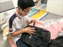 回力初中生書(shū)包男大容量雙肩包休閑旅游旅行背包男士輕便減負電腦包 升級尼龍黑色款 曬單實(shí)拍圖