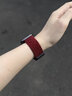 方哲（FANGZHE）品牌原裝適用蘋(píng)果iwatch9手表帶S11/s10/s8/7休閑風(fēng)尼龍編織磁吸 【醬紫色】表帶 適用iwatch9/8/7【45MM表盤(pán)】 曬單實(shí)拍圖