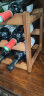 森之蕴酒架格子红酒架摆件葡萄酒架红酒格小型实木酒架展示架家用 三层9瓶酒架 实拍图