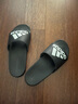 adidas ADILETTE COMFORT休閑舒適拖鞋男女阿迪達(dá)斯官方輕運(yùn)動 黑色/白色 40.5 (250mm) 曬單實(shí)拍圖