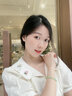 杜大生招財銅錢金錢珠黃金轉(zhuǎn)運珠小金珠手鏈女999足金翡翠珠子手串 翡翠玉珠+8粒金錢珠 約2.4-2.6g 曬單實拍圖